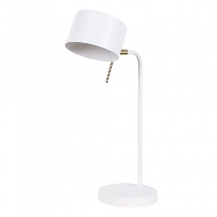 Настольная лампа Arte Lamp Sebastian A7051LT-1WH в стиле Хай-тек, цвет белый
