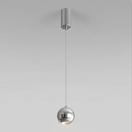 Подвесной светодиодный светильник Elektrostandard Giro 50215/1 Led хром a055675 в стиле Хай-тек, цвет хром