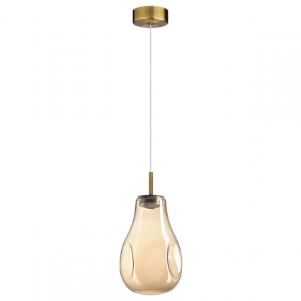 Подвесной светодиодный светильник Odeon Light Pendant Nave 5098/4L в стиле Хай-тек, цвет желтый