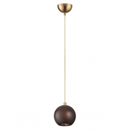 Подвесной светодиодный светильник Odeon Light Minima Caucho 7062/1 цвет коричневый, мощность 8 Вт