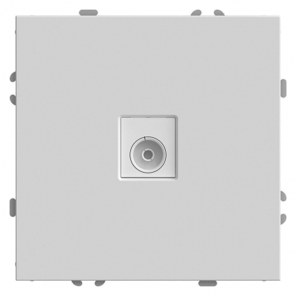 Розетка телевизионная TV Stekker Эмили белый фарфор RST00-5108-01 49875 в современном стиле, цвет белый
