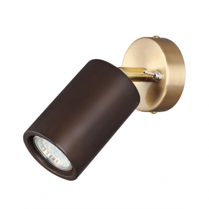 Светодиодный спот Odeon Light Minima Caucho 7062/1W цвет коричневый, мощность 8 Вт