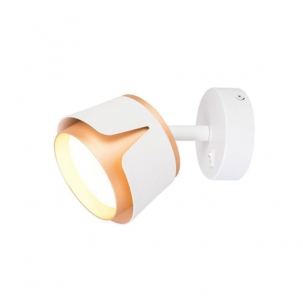 Спот Arte Lamp Amaks A8028AP-1WH в современном стиле, цвет белый, мощность 12 Вт