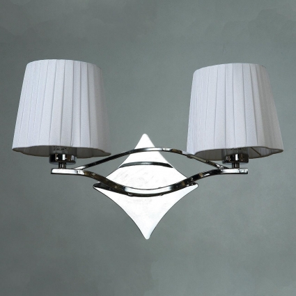 Бра Brizzi BB03203/2 Chrome в стиле модерн, цвет белый, мощность 120 Вт