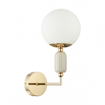 Бра Lumion Classi Vivien 6580/1W в стиле модерн, цвет белый, мощность 40 Вт