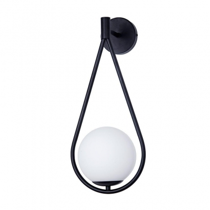 Бра Arte Lamp Matisse A7765AP-1BK в стиле модерн, цвет белый, мощность 40 Вт