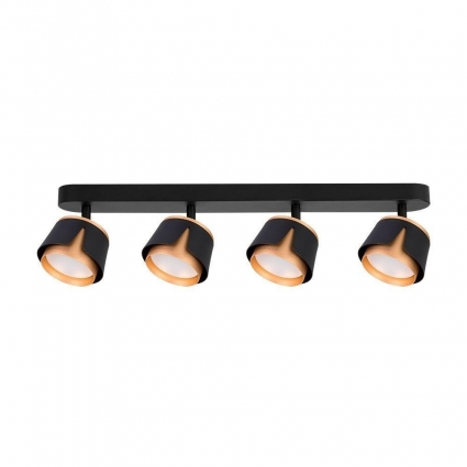 Спот Arte Lamp Amaks A8028PL-4BK в современном стиле, цвет черный, мощность 48 Вт