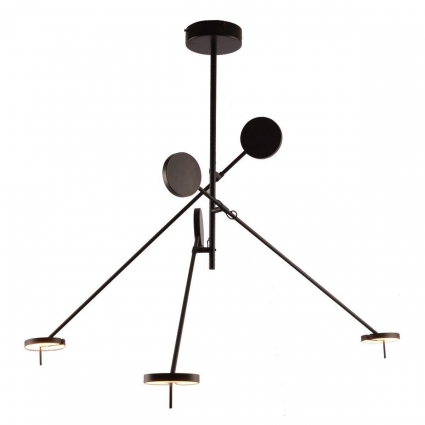 Подвесная светодиодная люстра Kink Light Некси 09440-3A,19(3000K), цвет черный, мощность 24 Вт