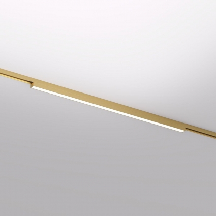 Трековый светодиодный светильник Denkirs Shine Linear DK5752-SB в современном стиле, цвет латунь