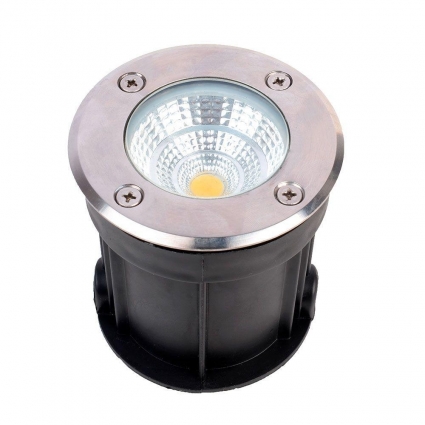 Ландшафтный светодиодный светильник Arte Lamp Piazza A6205IN-1SS в современном стиле, цвет серебро