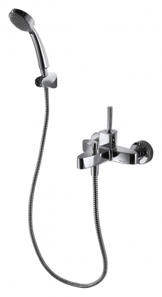 Смеситель Bravat Spring 7F679113C-B для ванны с душем, однорычажный, хром