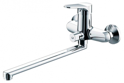 Смеситель Bravat Pure F6105161C-01A универсальный однорычажный, хром