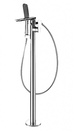 Смеситель Bravat Gina F665104C-B2 напольный однорычажный, хром