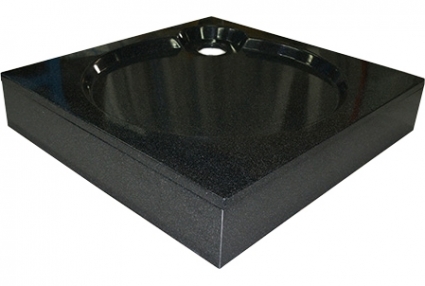 Поддон для душа GuteWetter Deluxe 100x100x16 Q черный квадратный, средний