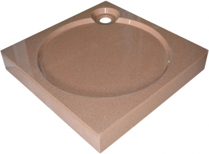 Поддон для душа GuteWetter Deluxe 90x90x16 Q терракот квадратный, средний