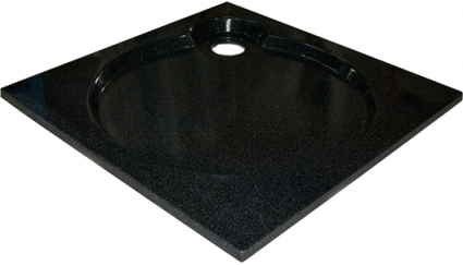 Поддон для душа GuteWetter Deluxe 80x80x2 Q черный квадратный, низкий