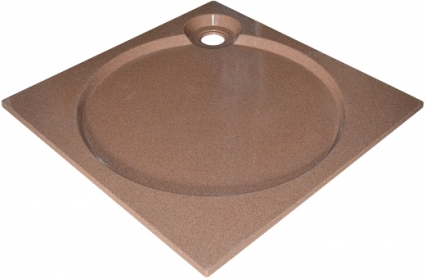 Поддон для душа GuteWetter Deluxe 80x80x2 Q терракот квадратный, низкий