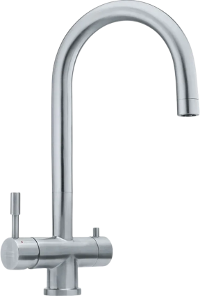 Смеситель для кухни Franke Eos Clear Water нержавеющая сталь однорычажный, длина излива 18.5 см