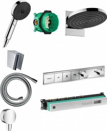 Душевой комплект Hansgrohe Pulsify Pulsify 24150000 + 24100000 + 28331000 + 28276000 + 26453000 + 15381000 штанга 15.1 см