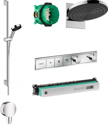 Душевой комплект Hansgrohe Pulsify Pulsify 24150000 + 24170000 + 26453000 + 15381000 штанга 15.1 см
