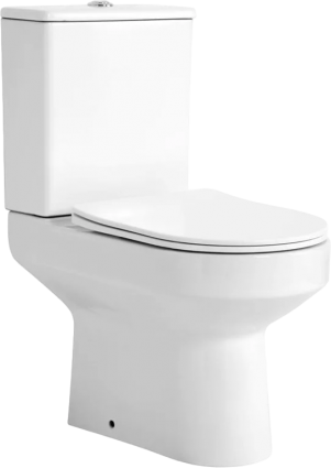 Унитаз-компакт WesnaArt Eko 101-EKO05 с микролифтом, безободковый, белый, 38.5x62 см