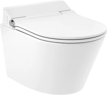 Умный унитаз подвесной Lavinia Boho Smart V-Clean 335901RS безободковый, с микролифтом, белый, 36x51 см
