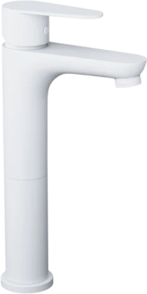 Смеситель для раковины Wonzon & Woghand WW-A40232-MW белый матовый однорычажный, длина излива 11.33 см