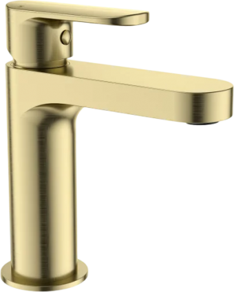 Смеситель для раковины Wonzon & Woghand WW-H1032-BG брашированное золото однорычажный, длина излива 11 см