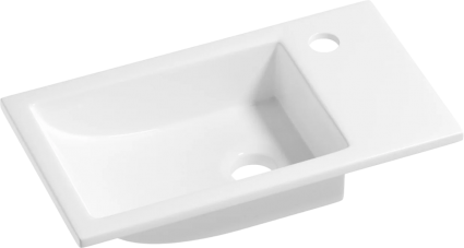 Раковина Wellsee WC Area 151806000 50, глянцевая белая, цвет белый
