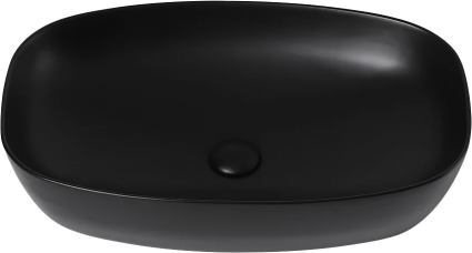 Раковина Abber Rechteck AC2206MB матовая черная цвет черный