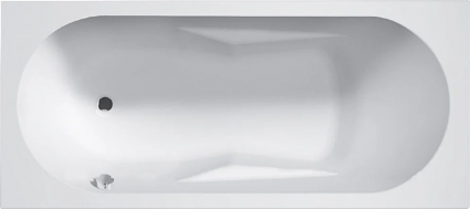 Акриловая ванна Riho Bathtubs Lazy B083001005 L без опоры 180x80 см, левая, пристенная, еurowhite, прямоугольная, объем 260 л.