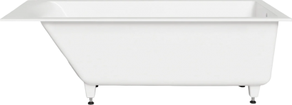 Ванна из искусственного камня Salini Cascata S-Sense 170x70 см, встраиваемая, белая, на ножках, прямоугольная, объем 255 л.