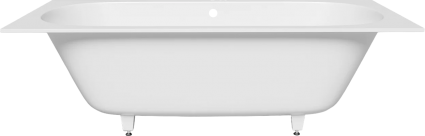 Ванна из искусственного камня Salini Ornella Axis S-Sense 190x90 см, встраиваемая, белая, на ножках, прямоугольная, объем 375 л.