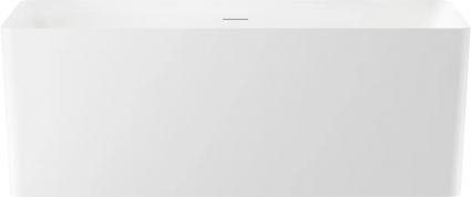 Акриловая ванна Wellsee Pure BY Wellsee 165x75 см, отдельностоящая, белая, на ножках, со сливом-переливом, с донным клапаном, фурнитура белая, прямоугольная, объем 300 л.