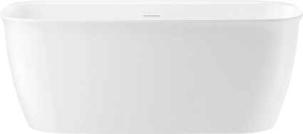 Акриловая ванна Wellsee Brillant iCon 160x80 см, отдельностоящая, белая, на ножках, со сливом-переливом, с донным клапаном, фурнитура золото, прямоугольная, объем 270 л.