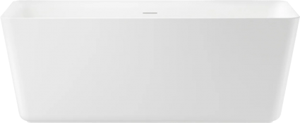 Акриловая ванна Wellsee DeSire 170x80 см, отдельностоящая, белая, на ножках, со сливом-переливом, с донным клапаном, фурнитура белая, прямоугольная, объем 300 л.