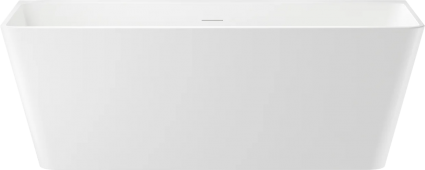 Акриловая ванна Wellsee Graceful Pro 170x80 см, отдельностоящая, белая, на ножках, со сливом-переливом, с донным клапаном, фурнитура золото, прямоугольная, объем 309 л.