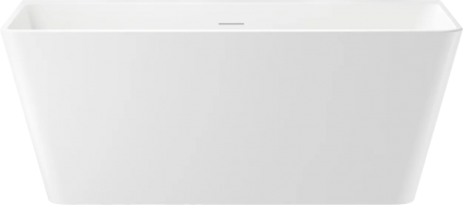Акриловая ванна Wellsee Graceful Pro 150x75 см, отдельностоящая, белая, на ножках, со сливом-переливом, с донным клапаном, прямоугольная, объем 268 л.