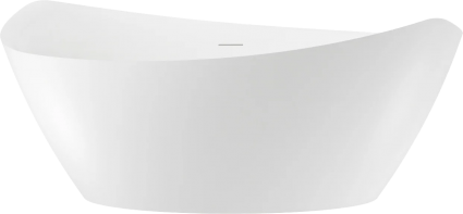 Акриловая ванна Wellsee Lunivers 180x90 см, отдельностоящая, белая, овальная, на ножках, со сливом-переливом, с донным клапаном, фурнитура белая, объем 280 л.