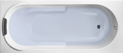 Акриловая ванна Lavinia Boho Bristol 150x75 см, встраиваемая, белая, с каркасом, с экраном, с подголовником, прямоугольная, объем 220 л.