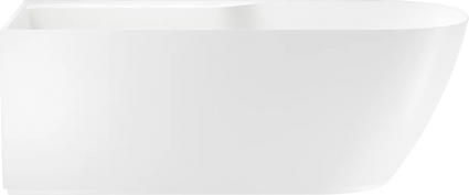 Акриловая ванна Wellsee Camellia 2.0 L 165x80 см, отдельностоящая, белая, на ножках, со сливом-переливом, с донным клапаном, фурнитура черная, прямоугольная, объем 316 л.