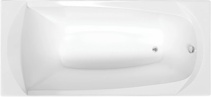 Акриловая ванна 1MarKa Elegance Стандарт 1 150x70 см, встраиваемая, белая, на ножках, со сливом-переливом, прямоугольная, объем 141 л.