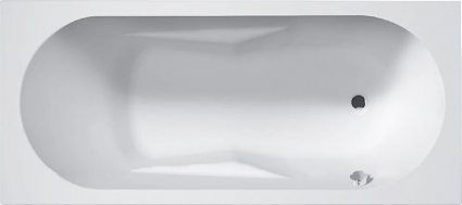 Акриловая ванна Riho Bathtubs Lazy B082001005 R без опоры 180x80 см, правая, пристенная, еurowhite, прямоугольная, объем 260 л.