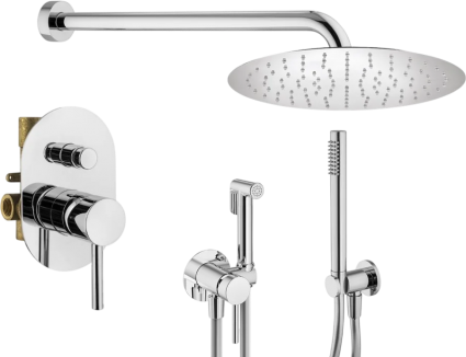 Комплект для ванной Plumberia Selection Ixo KITZXO15CR С ВНУТРЕННЕЙ ЧАСТЬЮ, хром, шланг пластиковый 150 см