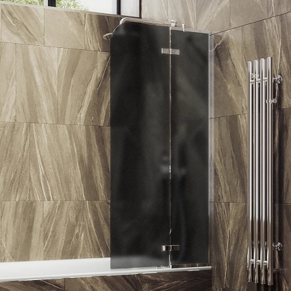 Шторка на ванну Maybahglass MGV-660-4 69 см, профиль хром, стекло графит матовое, правая