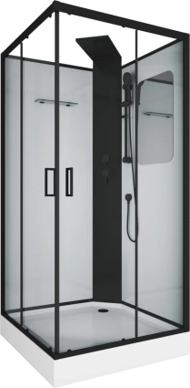 Душевая кабина Grossman Elegance GR251Q 90х90 см, без крыши, квадратная, двери раздвижные