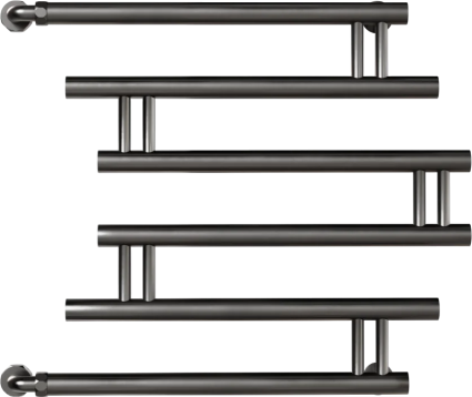 Полотенцесушитель водяной Indigo Zip FZW60-60GNSK3 gun metal E-образный