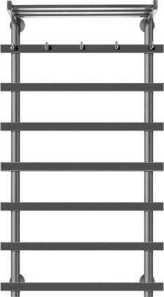Полотенцесушитель электрический Secado Понтида 1 КСП, L 100x50, графит, лесенка