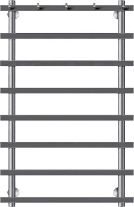 Полотенцесушитель электрический Secado Понтида 1 K, L 100x50, графит, лесенка
