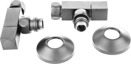 Монтажный набор Secado 3/4"х1/2" с квадратными вентилями, графит